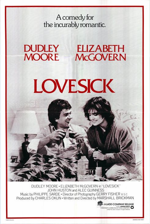 lovesick 1983 advance one sheet poster folded